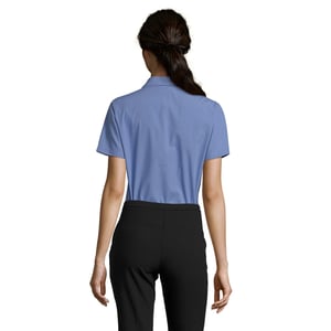 SOLS - "Escape" Hemd für Damen - Business kurzärmlig (Mittelblau)