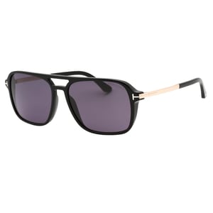 Tom Ford Crosby glänzend schwarze Sonnenbrille