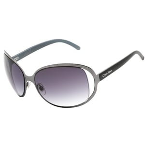 Graue Sonnenbrille mit ovalen Gläsern von Calvin Klein