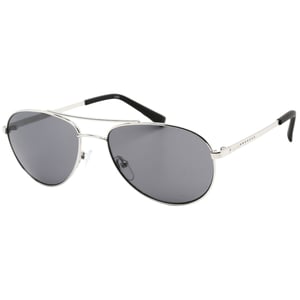 Calvin Klein Sonnenbrille mit schwarzen Gläsern und silbernen Gläsern