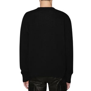 Amiri Crystal Ball Design Schwarzer Strickpullover