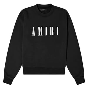 Amiri Bold Core Logo Schwarzes Sweatshirt