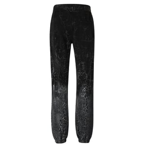 Amiri Cracked Dye Logo Schwarze Jogginghose