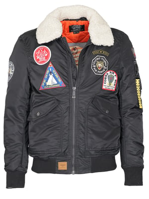 Top Gun Bomberjacke TG23003 mit Kunstfellkragen