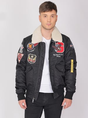 Top Gun Bomberjacke TG23002 mit Kunstfellkragen