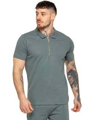 Enzo | Herren Zip Up Polo Shirt
