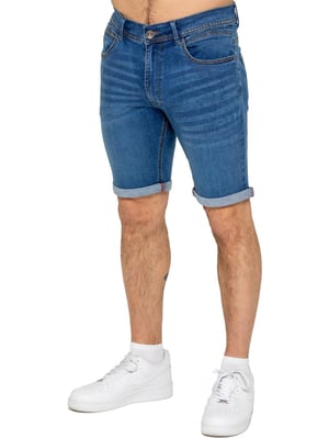 Enzo | Herren Slim Fit Denim Shorts