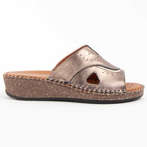 Purapiel Sandale Mit Keilabsatz Leida3 Bronze