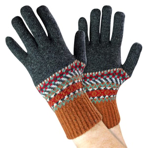 Herren Wollhandschuhe | Winterliche süße Fairisle-Handschuhe für kaltes Wetter