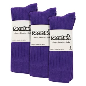 Herren Einfarbige Baumwollreiche Rippensocken
