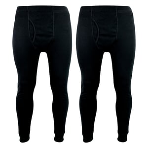 2er Pack Herren Thermo Langunterhosen | Winter-Basislagerschicht Thermounterwäsche