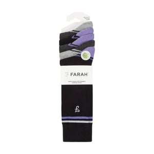 5er-Pack Herren Bambus Socken mit buntem Streifenmuster