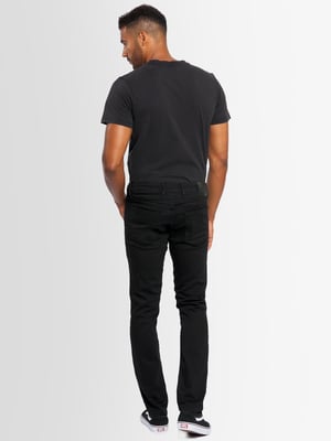 A. Salvarini Herren Jeans Slim Fit Stretch Denim 5-Pocket - Schwarz