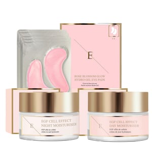 EGF Cell Effect Day Moistruseir + EGF Cell Effect Night Moisturier + Rose Blossom Augenpads