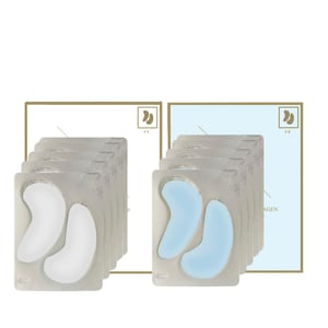 HYALURONSÄURE + KOLLAGEN HYDROGEL AUGENPADS 5 X 2 + DOPPELTES KOLLAGEN + ROSE HYDROGEL AUGENPADS 5 X 2