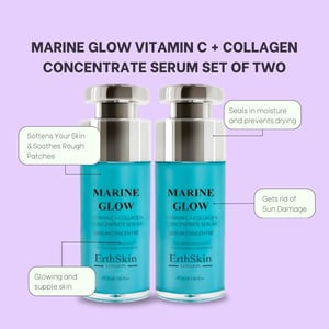 2x Marine Glow Vitamin C + Kollagen-Konzentrat Serum 30ml
