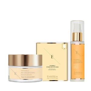 VITAMIN C + COLLAGEN ELIXIR SERUM 60ML + Vitamin C Bio Brightening Moisturiser 50ml + Vitamin C Hydrogel Augenpads x 5