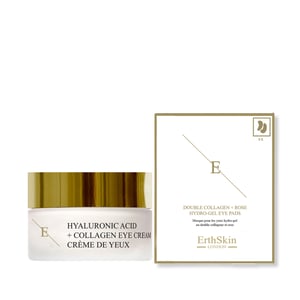 Hyaluronsäure + Kollagen Pro Age Augencreme 30ml + Doppelkollagen + Rose Hydrogel Augenpads 5 X 2