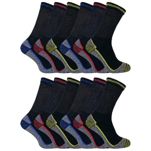 12 Paare Unisex Weiche Atmungsaktive Bambus Arbeitssocken