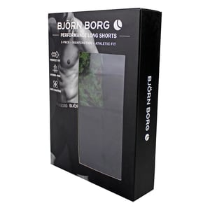 2er-Pack Leistungsfähige Feuchtigkeitsableitende Boxershorts mit Langen Beinen für Männer