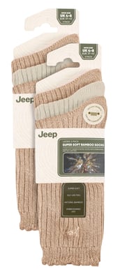 Damen 6er Pack Bambus-Stiefelsocken | Süße Socken mit gewelltem Rand