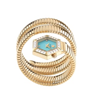 Philipp Plein $nake Hexagon Damenuhr Gold PWZAA0825