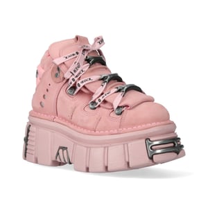 New Rock M-106-C153 Pink Tower Plateau Gothic Punk Stiefeletten