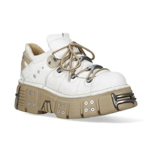 New Rock M-120N-C80 Weiße Gothic Plateau Stiefeletten