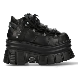 New Rock M-106-C178 Schwarze Tower Gothic Punk Chunky Stiefeletten