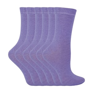 6er-Pack Kinder einfarbige Baumwollsocken