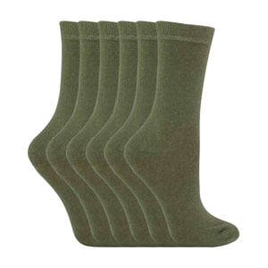 6er-Pack Kinder Einfarbige Baumwollsocken