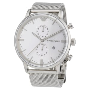 Emporio Armani Herrenuhr Quartz Silber
