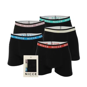 Herren NICCE Lazlow 5er-Pack Boxershorts in Schwarz
