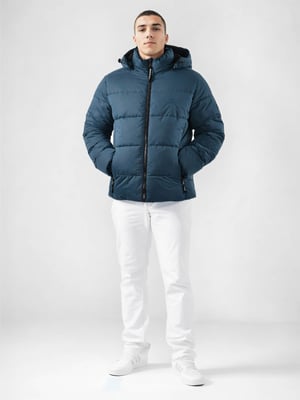Arctic Seven Herren Winter Steppjacke Navy