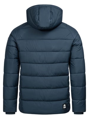 Arctic Seven Herren Steppjacke wind- und wasserabweisende Winterjacke mit Kapuze Navy
