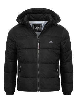 Arctic Seven Herren Winter Steppjacke Schwarz