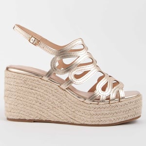 Montevita Sandale Mit Keilabsatz Salia2 Gold