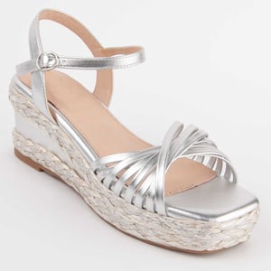 Montevita Sandale Mit Keilabsatz Salia4 Silber
