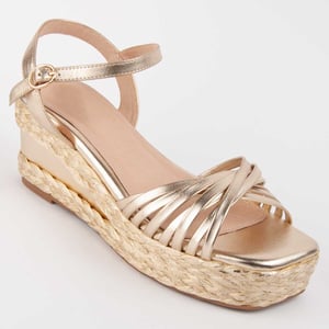 Montevita Sandale Mit Keilabsatz Salia4 Gold