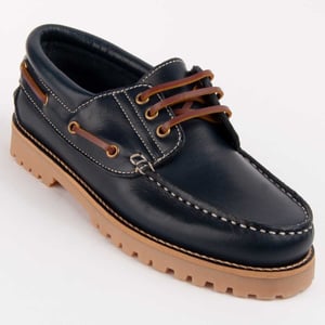 Purapiel Bootsschuh Pullnaus4 Blau