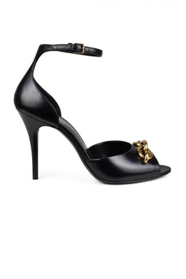 Saint Laurent Sandalen Le Maillon Schwarz