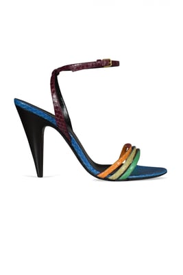 Saint Laurent Liya Sandalen Multi-Schieber