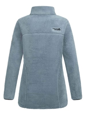 Arctic Seven Damen Sherpa Fleecejacke – Wärmende Outdoorjacke mit Zipper – Dusty Blue