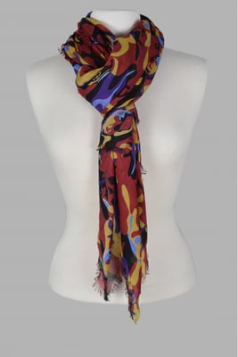 Alexander McQueen Schal Rot