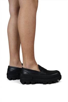 Moncler Maxence Mokassins Schwarz
