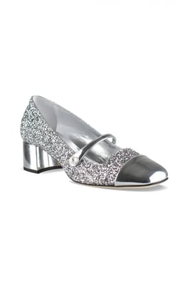 Jimmy Choo Elisa 45 Pumps Silber