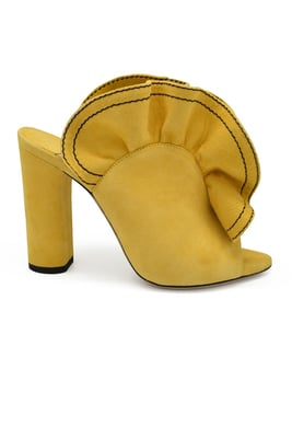 Jimmy Choo Haile 100 Mules Gelb