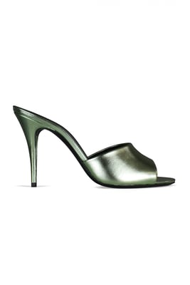 Saint Laurent LA 16 Mules Grün