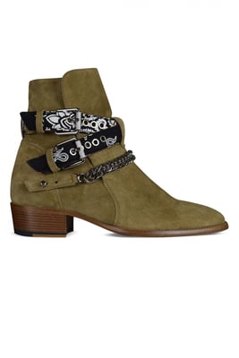 AMIRI Bottinen Bandana Buckle Braun