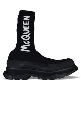 Alexander McQueen Stiefeletten Tread Slick Schwarz